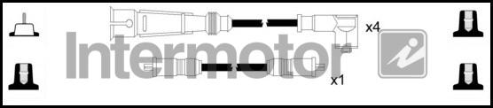 INTERMOTOR 73495 - Комплект проводів запалювання autozip.com.ua