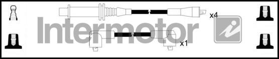 INTERMOTOR 73460 - Комплект проводів запалювання autozip.com.ua