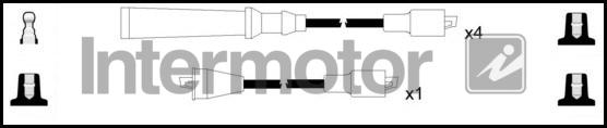 INTERMOTOR 73463 - Комплект проводів запалювання autozip.com.ua