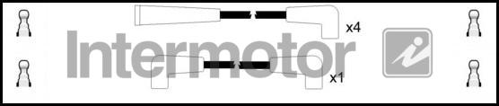 INTERMOTOR 73421 - Комплект проводів запалювання autozip.com.ua