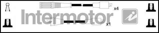 INTERMOTOR 73548 - Комплект проводів запалювання autozip.com.ua