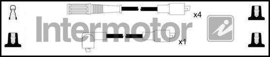 INTERMOTOR 73554 - Комплект проводів запалювання autozip.com.ua