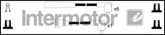 INTERMOTOR 73566 - Комплект проводів запалювання autozip.com.ua