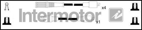 INTERMOTOR 73568 - Комплект проводів запалювання autozip.com.ua
