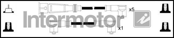 INTERMOTOR 73502 - Комплект проводів запалювання autozip.com.ua
