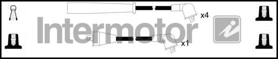 INTERMOTOR 73573 - Комплект проводів запалювання autozip.com.ua