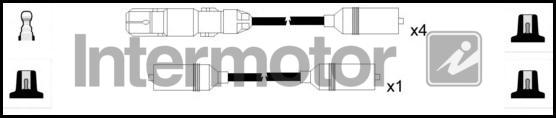 INTERMOTOR 73692 - Комплект проводів запалювання autozip.com.ua