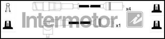INTERMOTOR 73653 - Комплект проводів запалювання autozip.com.ua
