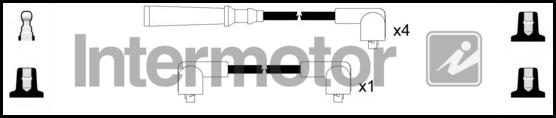 INTERMOTOR 73150 - Комплект проводів запалювання autozip.com.ua