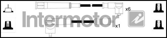 INTERMOTOR 73894 - Комплект проводів запалювання autozip.com.ua