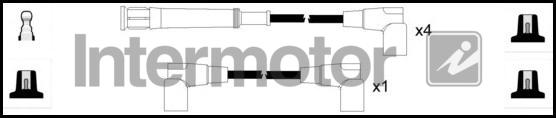 INTERMOTOR 73892 - Комплект проводів запалювання autozip.com.ua