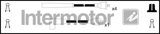 INTERMOTOR 73897 - Комплект проводів запалювання autozip.com.ua