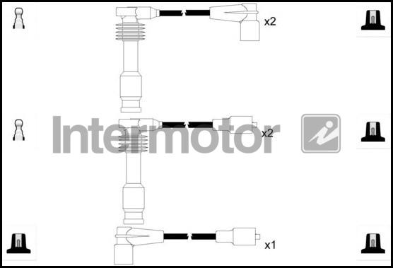 INTERMOTOR 73867 - Комплект проводів запалювання autozip.com.ua