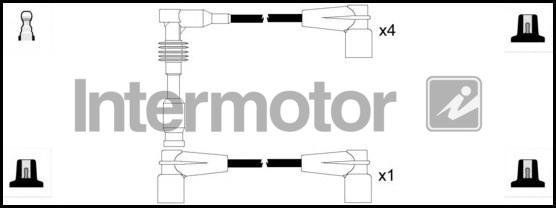 INTERMOTOR 73802 - Комплект проводів запалювання autozip.com.ua