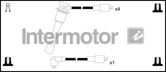 INTERMOTOR 73818 - Комплект проводів запалювання autozip.com.ua