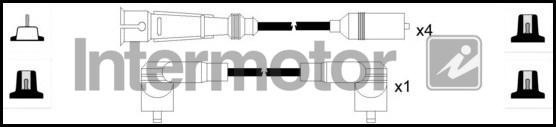 INTERMOTOR 73830 - Комплект проводів запалювання autozip.com.ua