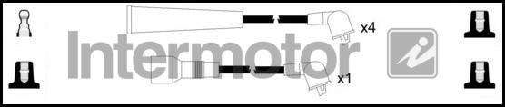 INTERMOTOR 73364 - Комплект проводів запалювання autozip.com.ua