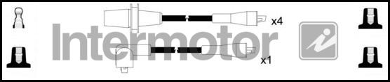 INTERMOTOR 73302 - Комплект проводів запалювання autozip.com.ua