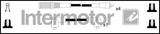 INTERMOTOR 73388 - Комплект проводів запалювання autozip.com.ua