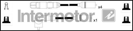 INTERMOTOR 73704 - Комплект проводів запалювання autozip.com.ua