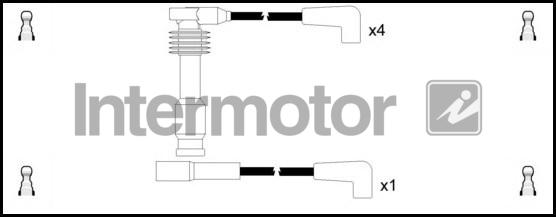 INTERMOTOR 73700 - Комплект проводів запалювання autozip.com.ua
