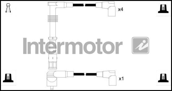 INTERMOTOR 73702 - Комплект проводів запалювання autozip.com.ua
