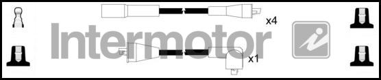 INTERMOTOR 73719 - Комплект проводів запалювання autozip.com.ua