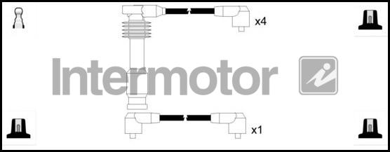 INTERMOTOR 73789 - Комплект проводів запалювання autozip.com.ua