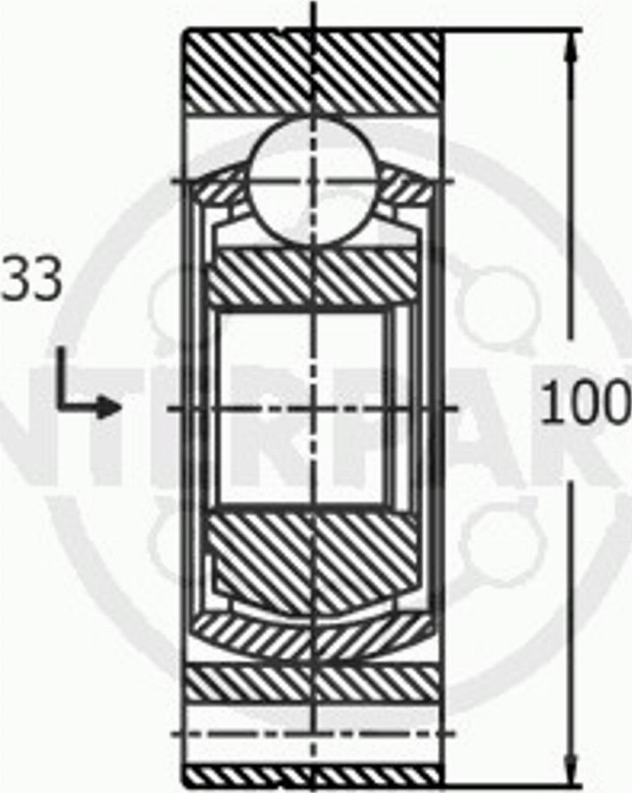 InterParts IJ-6041 - Шарнірний комплект, ШРУС, приводний вал autozip.com.ua