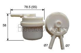 InterParts IPF-107P - Паливний фільтр autozip.com.ua