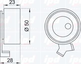 IPD 14-0624 - Натяжна ролик, ремінь ГРМ autozip.com.ua