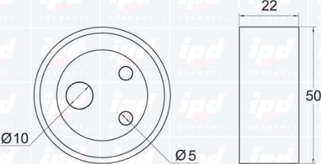IPD 14-0313 - Натяжний ролик, ремінь ГРМ autozip.com.ua