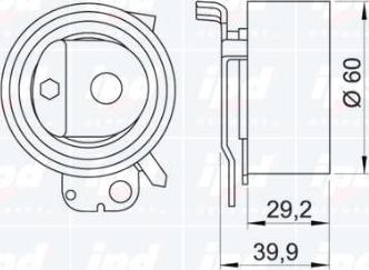 IPD 14-0371 - Натяжний ролик, ремінь ГРМ autozip.com.ua