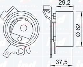 IPD 14-0229 - Натяжна ролик, ремінь ГРМ autozip.com.ua