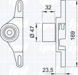 IPD 14-0776 - Натяжний ролик, ремінь ГРМ autozip.com.ua
