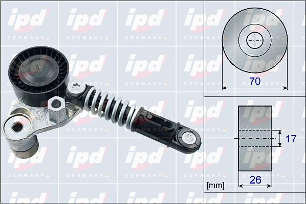 IPD 15-4091 - Натягувач ременя, клинові зуб. autozip.com.ua