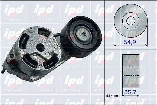 IPD 15-4005 - Натягувач ременя, клинові зуб. autozip.com.ua