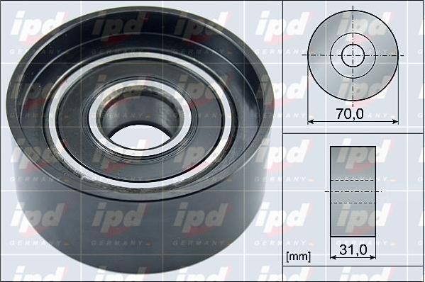 IPD 15-4152 - Паразитний / провідний ролик, поліклиновий ремінь autozip.com.ua