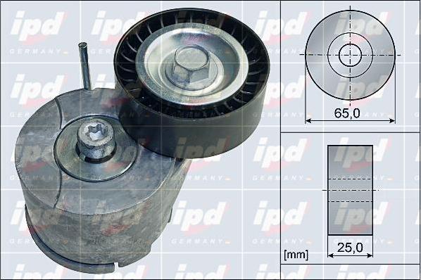 IPD 15-4119 - Натягувач ременя, клинові зуб. autozip.com.ua