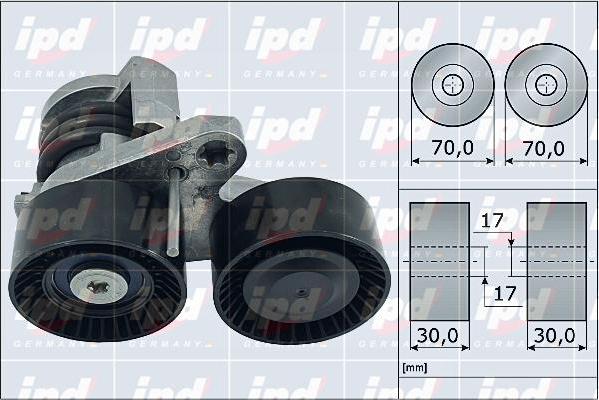 IPD 15-4129 - Натягувач ременя, клинові зуб. autozip.com.ua