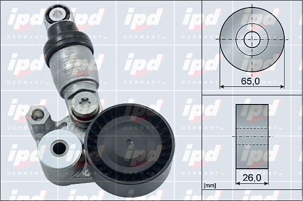 IPD 15-4126 - Натягувач ременя, клинові зуб. autozip.com.ua