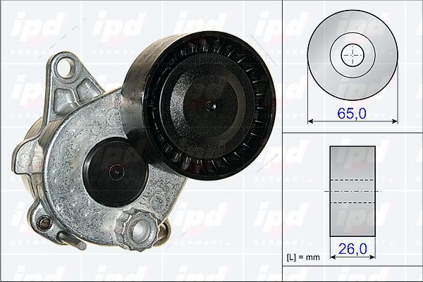 IPD 15-3834 - Натягувач ременя, клинові зуб. autozip.com.ua