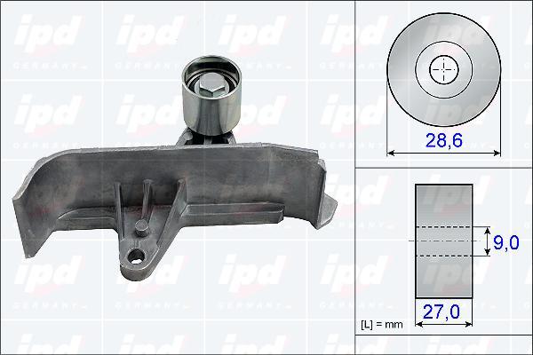 IPD 15-3826 - Паразитний / Провідний ролик, зубчастий ремінь autozip.com.ua