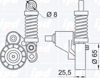 IPD 10-0694 - Натягувач ременя, поліклиновий ремінь autozip.com.ua