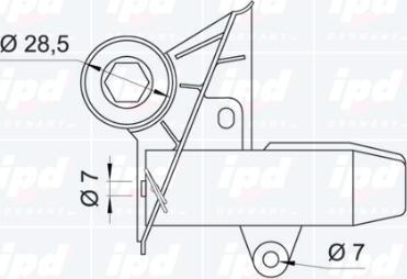 IPD 10-0850 - Успокоитель, зубчастий ремінь autozip.com.ua