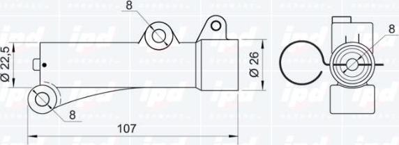 IPD 11-1019 - Успокоитель, зубчастий ремінь autozip.com.ua