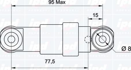 IPD 13-0484 - Амортизатор, поліклиновий ремінь autozip.com.ua