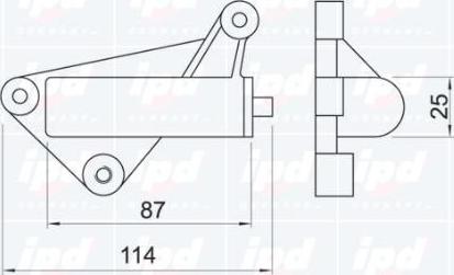 IPD 13-0282 - Успокоитель, зубчастий ремінь autozip.com.ua