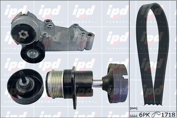 IPD 20-1855 - Поликлиновий ремінний комплект autozip.com.ua