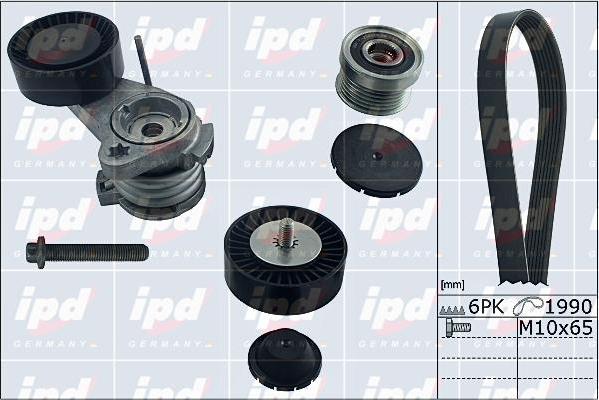 IPD 20-1850 - Поликлиновий ремінний комплект autozip.com.ua